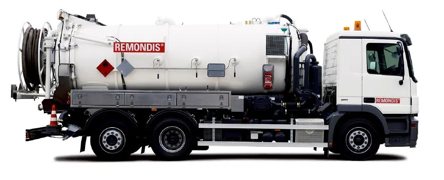 Saugwagen zur Grubenleerung